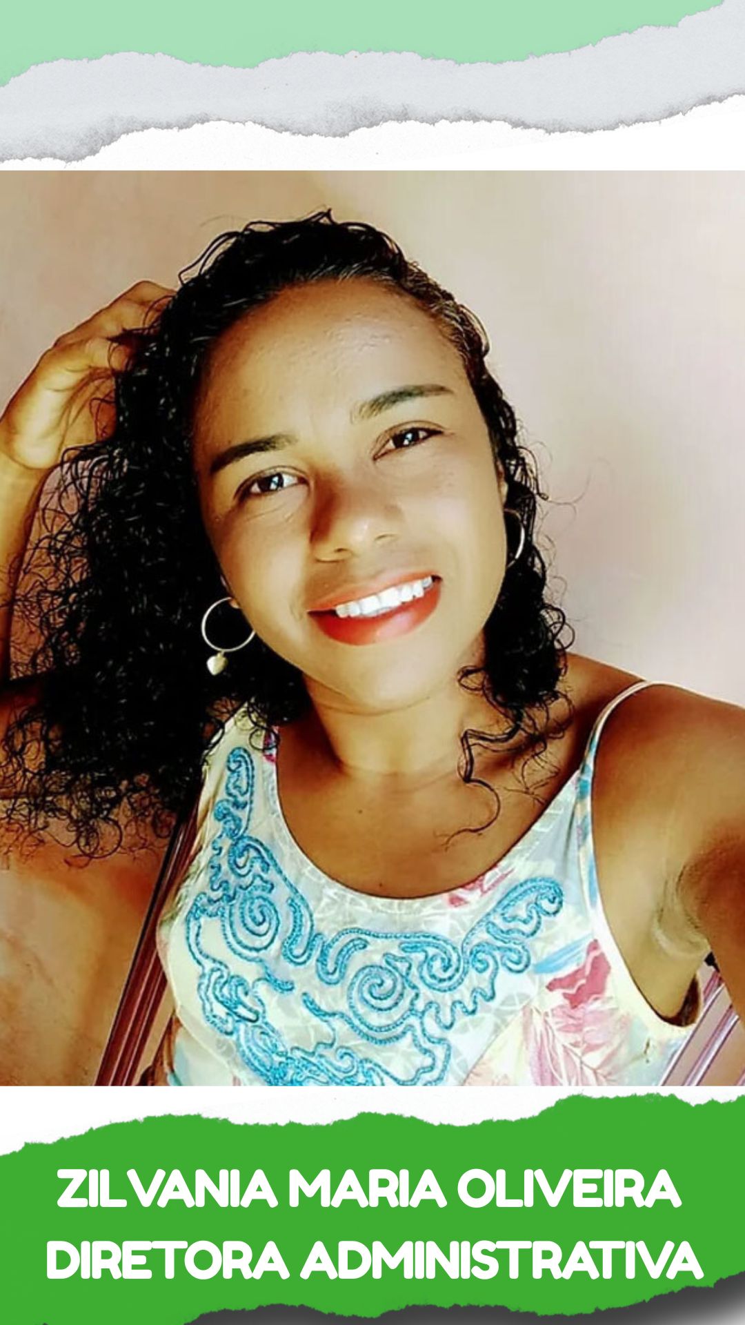 Zilvania Maria do Nascimento - Diretora Administrativa