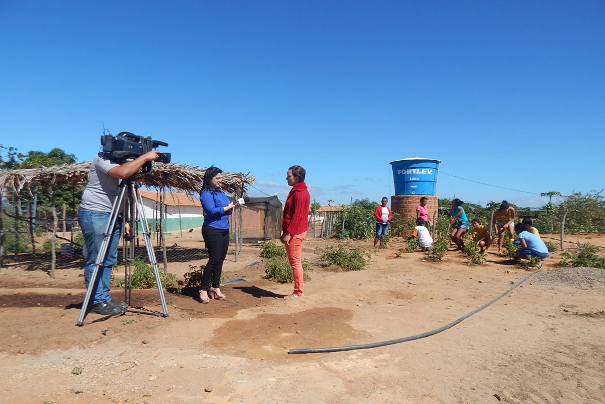 Impacto das tecnologias sociais em comunidade do Ceará é tema de reportagem de emissora de TV