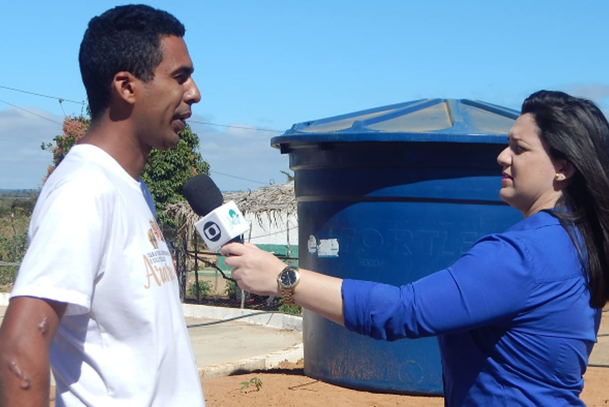 Impacto das tecnologias sociais em comunidade do Ceará é tema de reportagem de emissora de TV