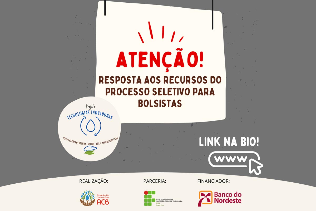 Resposta aos recursos do processo seletivo para bolsistas do edital 01/2022