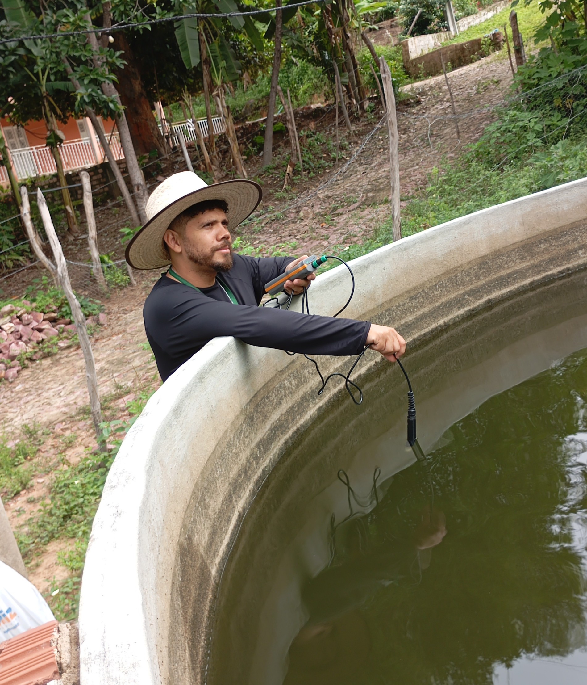 Criação de tilápias na Bebida Nova com apoio técnico do projeto Onde Nascem os Rios 